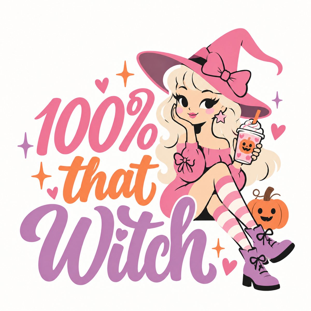 Halloween Shirt | 100% That Witch Women’s Tee – product image 2