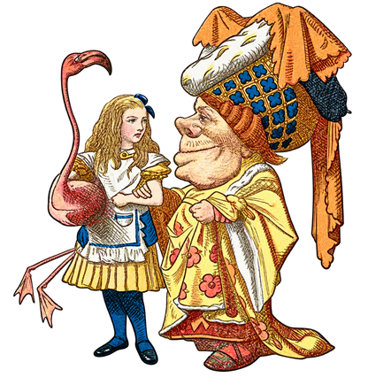 Alice in Wonderland Tote Bag | Vintage Alice & Duchess Book Bag