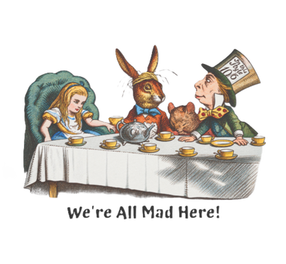 Alice in Wonderland Shirt | We're All Mad Here Mad Tea Party Tee