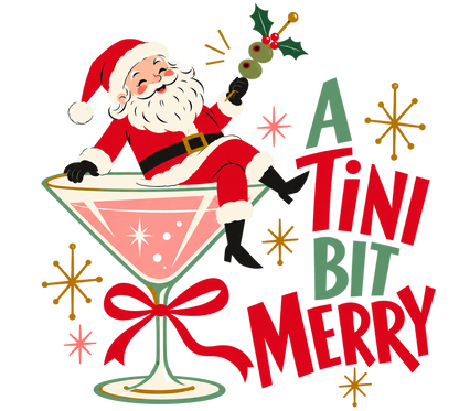 A Tini Bit Merry Christmas Martini Shirt