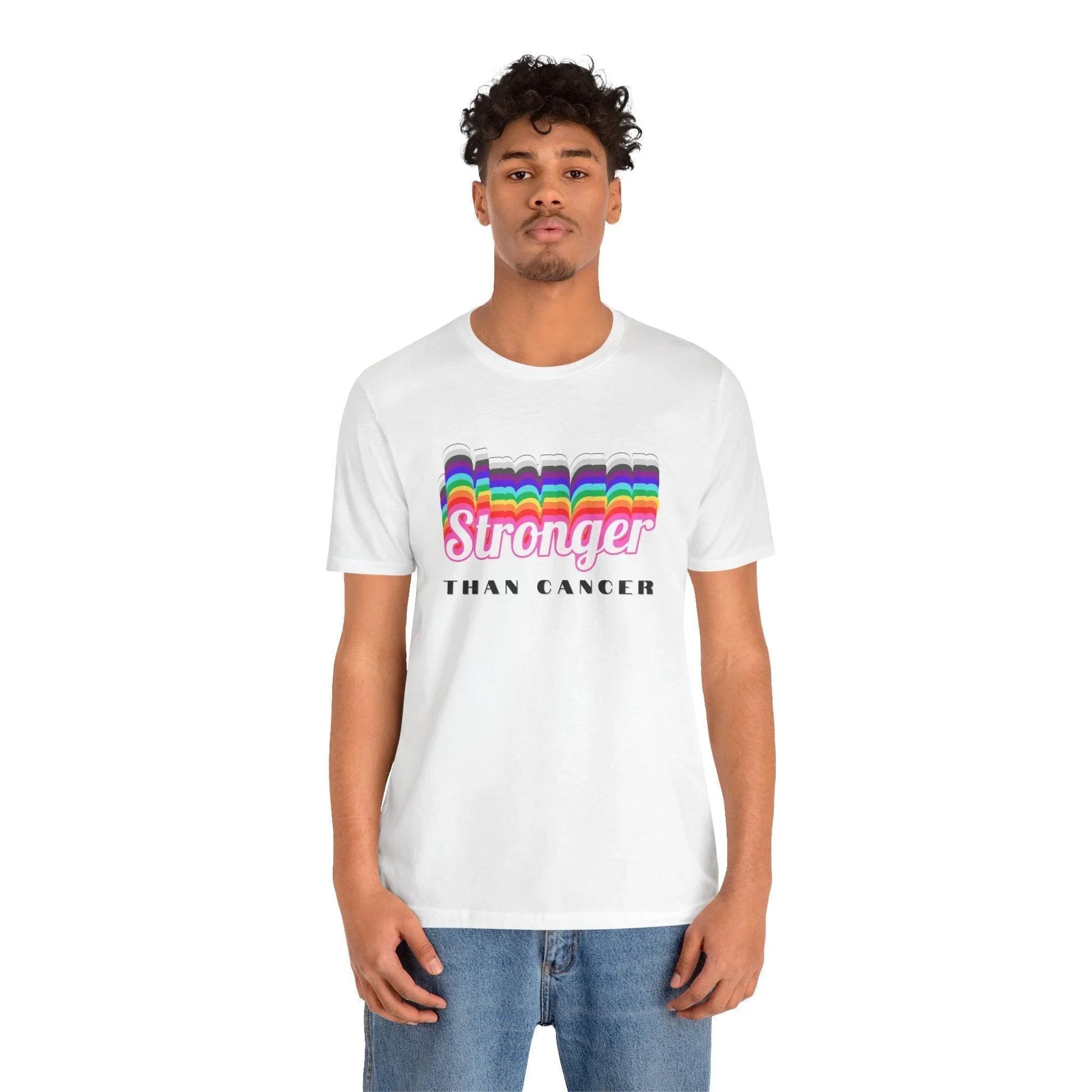 💪 Stronger Than Cancer 🎗️ Unisex Jersey Tee ✨ Show your support, wear your strength. - Whippie's