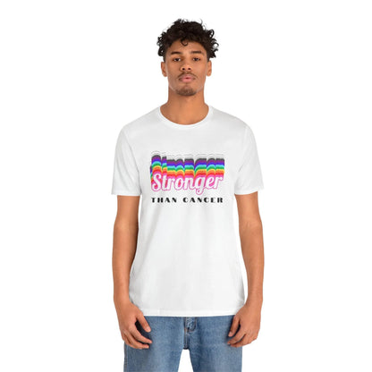 💪 Stronger Than Cancer 🎗️ Unisex Jersey Tee ✨ Show your support, wear your strength. - Whippie's