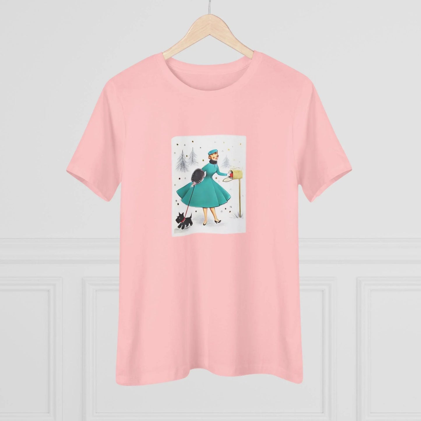 Retro Christmas Mailbox Check - Women's Softstyle Tee - Whippie's