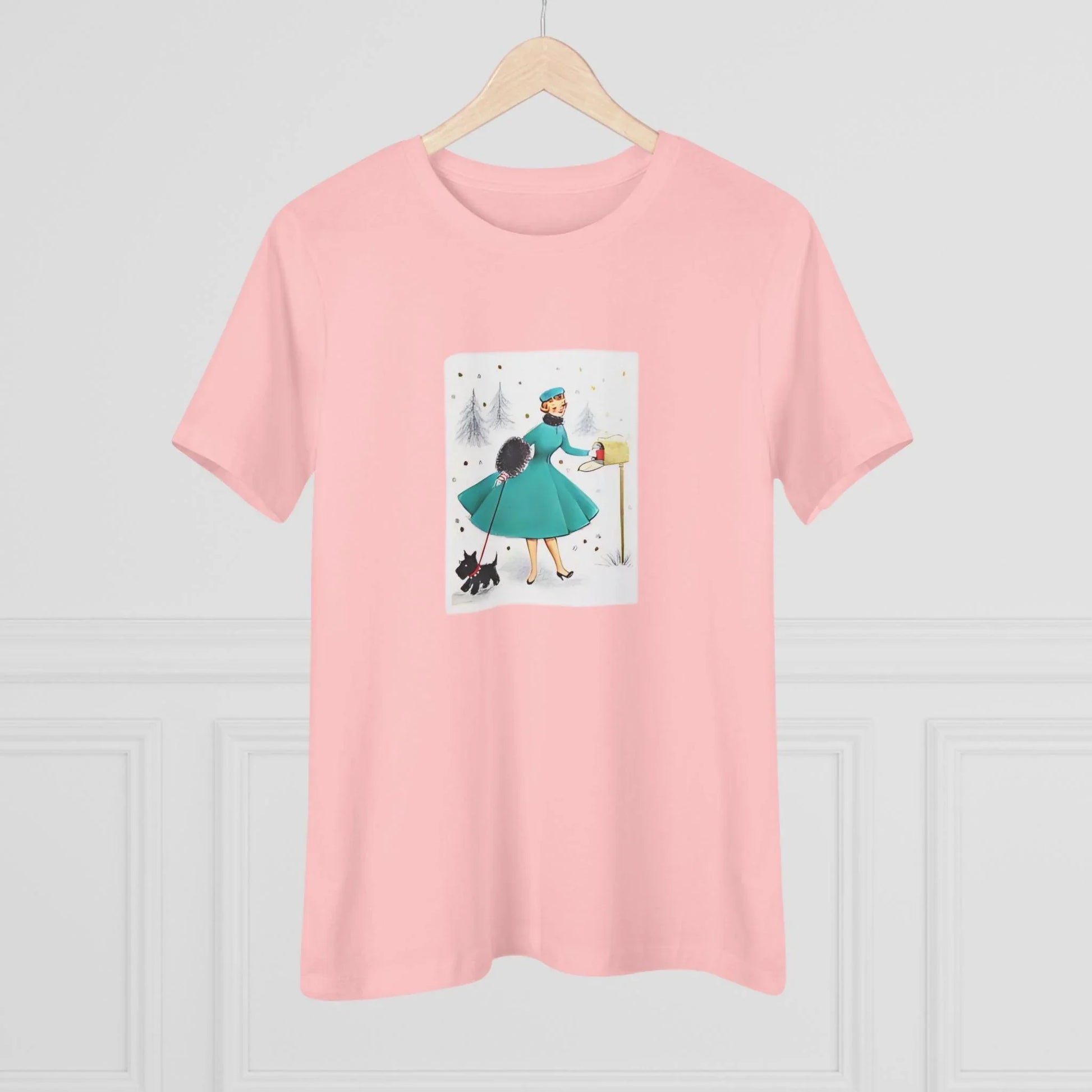 Retro Christmas Mailbox Check - Women's Softstyle Tee - Whippie's