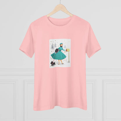 Retro Christmas Mailbox Check - Women's Softstyle Tee - Whippie's