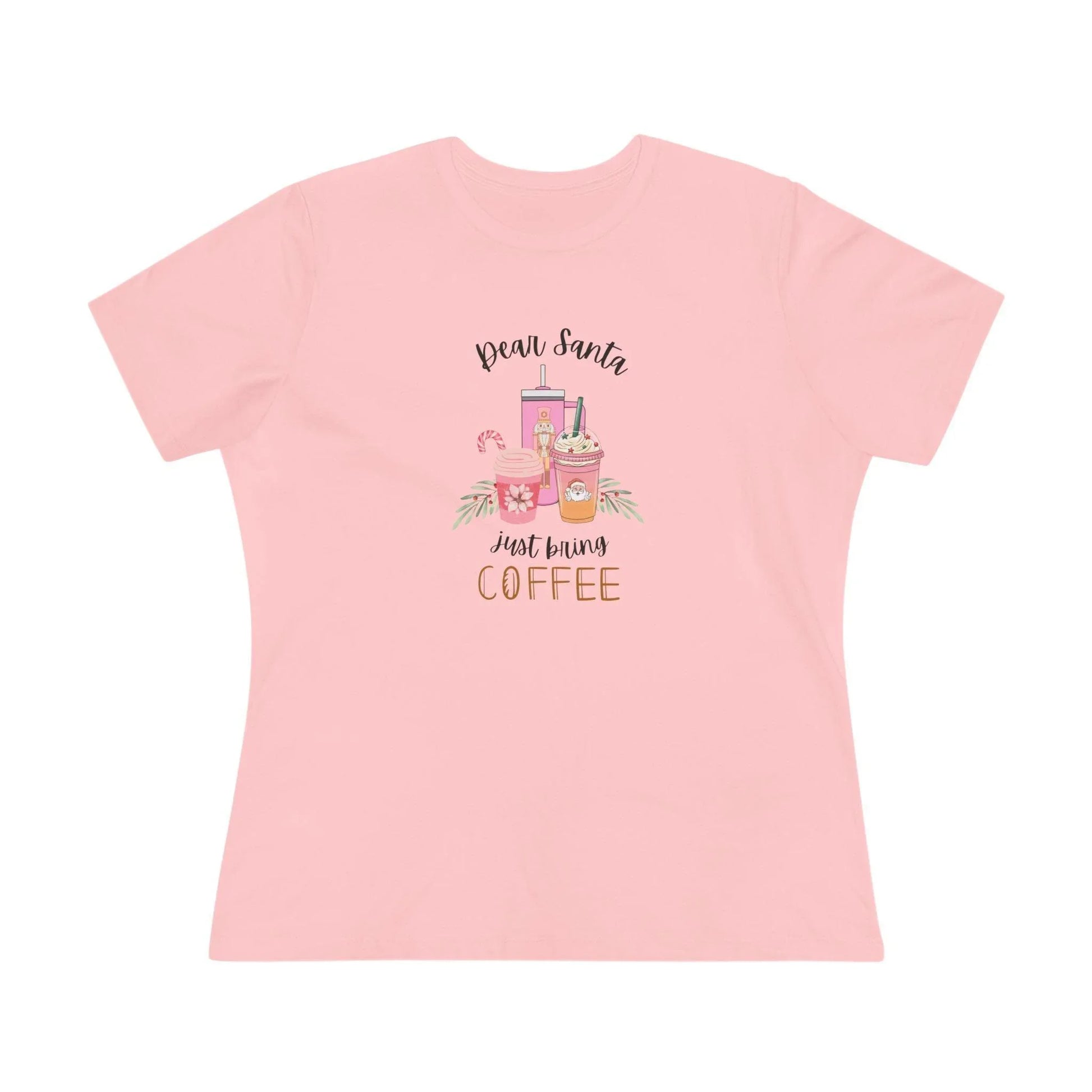 Dear Santa, just bring COFFEE - Women's Softstyle Tee - Whippie's