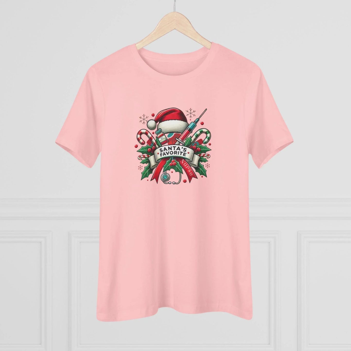 Santa's Favorite Nurse - Women's Softstyle Tee - Whippie's