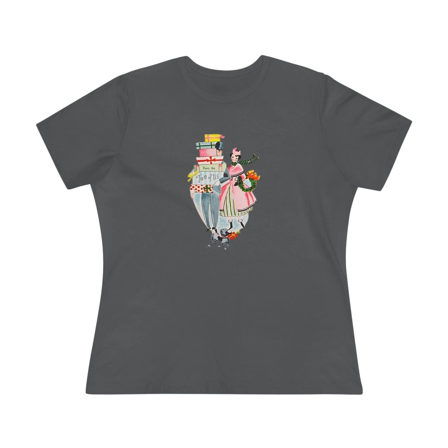 🎁 From the Two of Us! 🎄 Women's Tee ✨ Spread vintage holiday cheer! - Whippie's