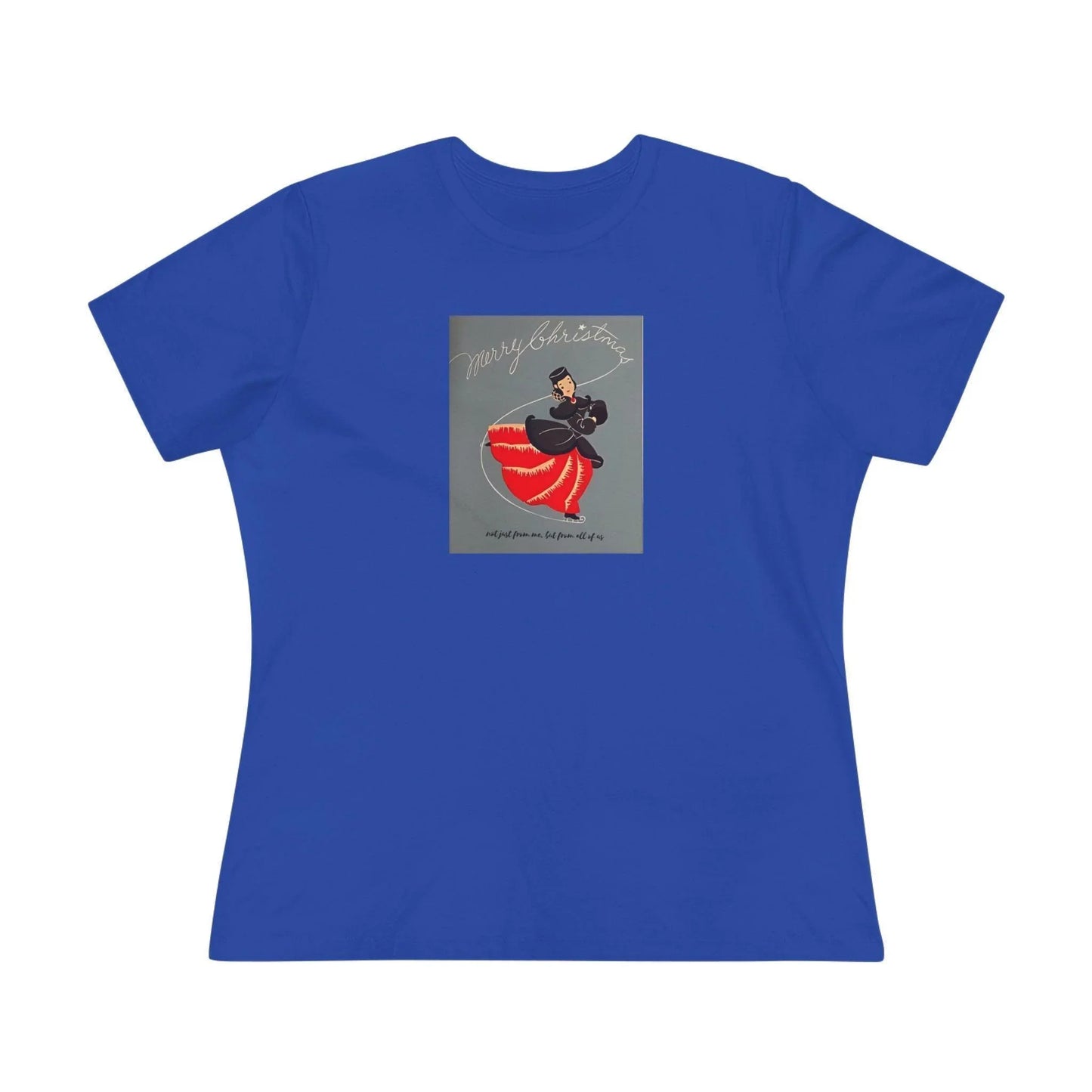 Ice Skating - Merry Christmas - Women's Softstyle Tee - Whippie's