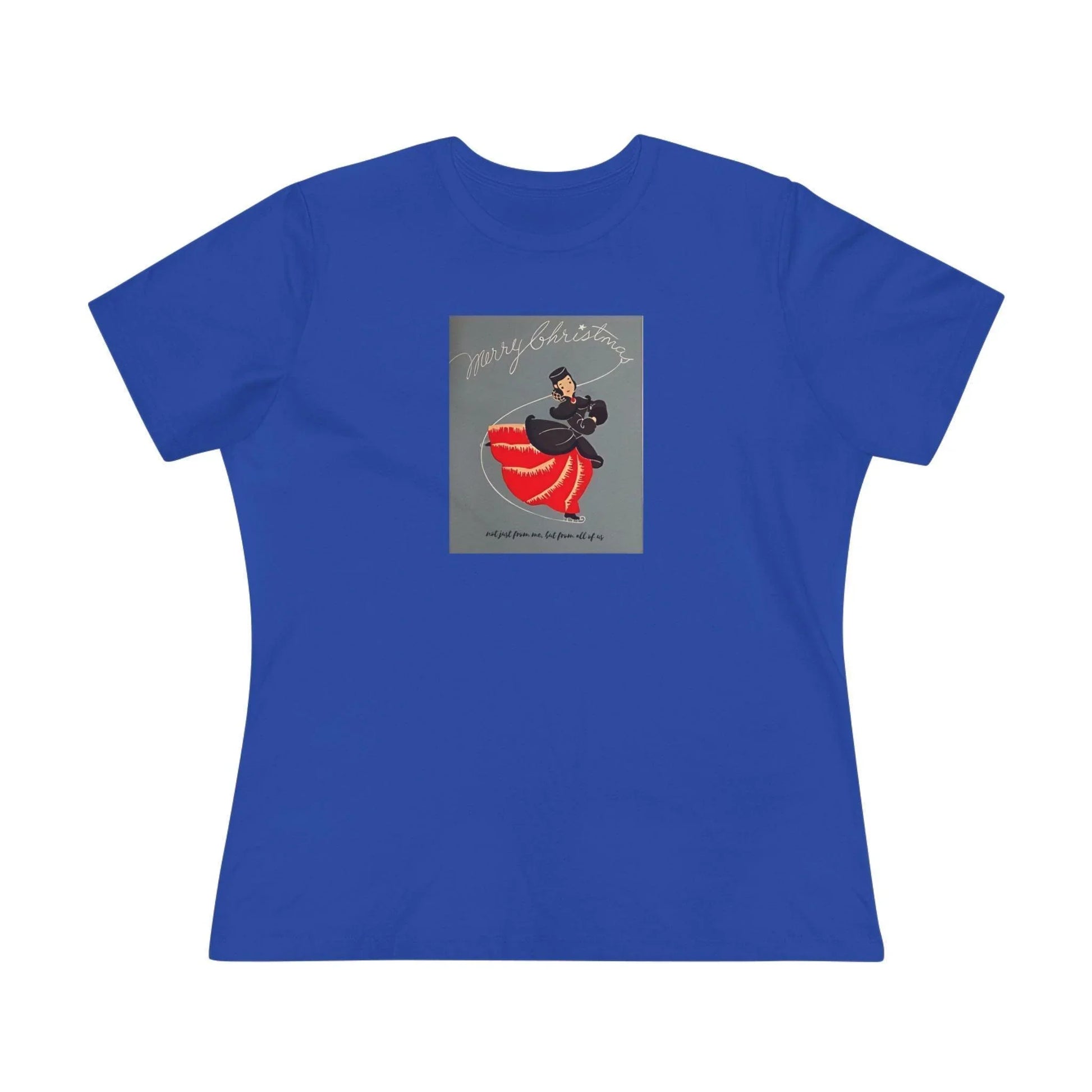 Ice Skating - Merry Christmas - Women's Softstyle Tee - Whippie's