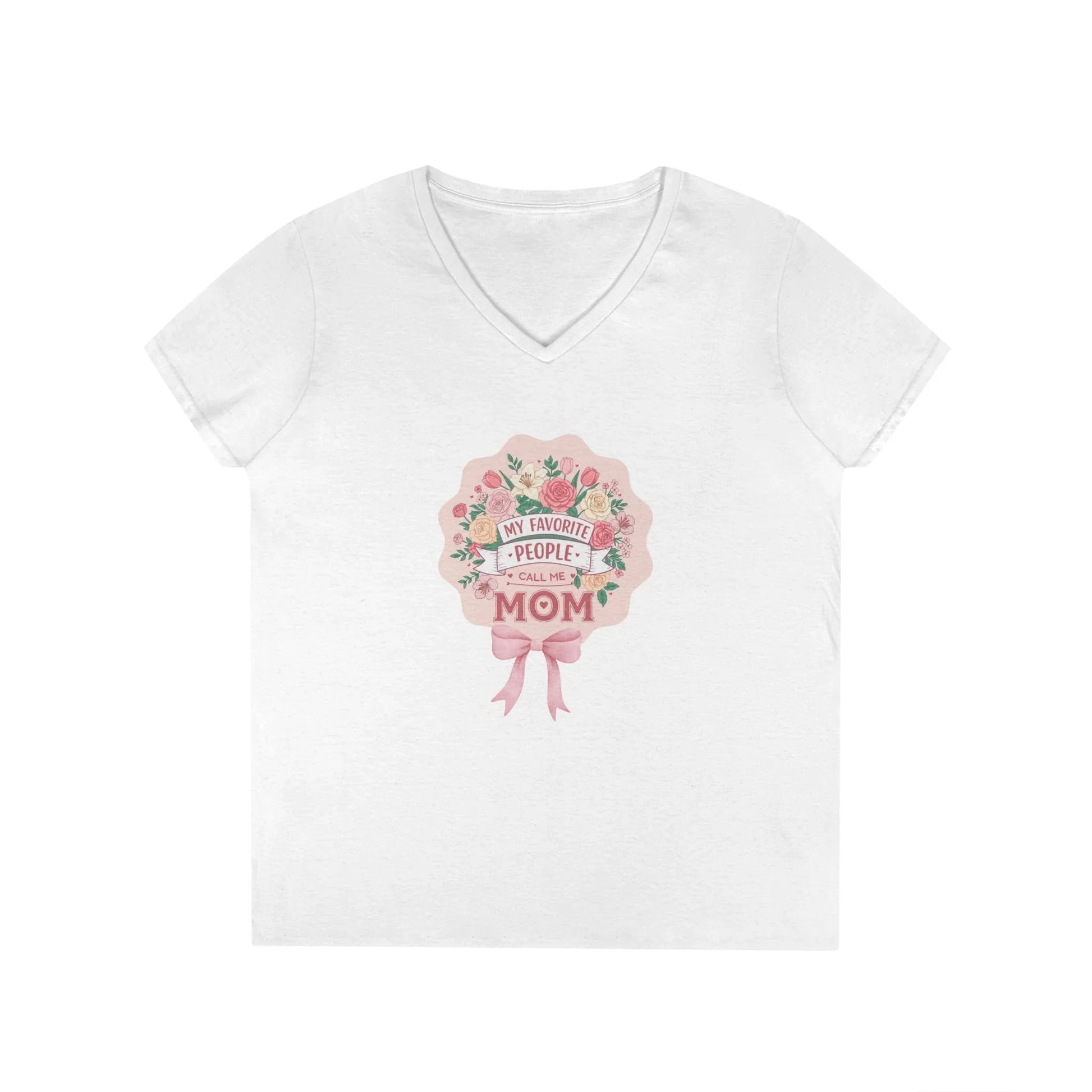 My Favorite People Call Me Mom Women's V-Neck T-Shirt - Whippie's