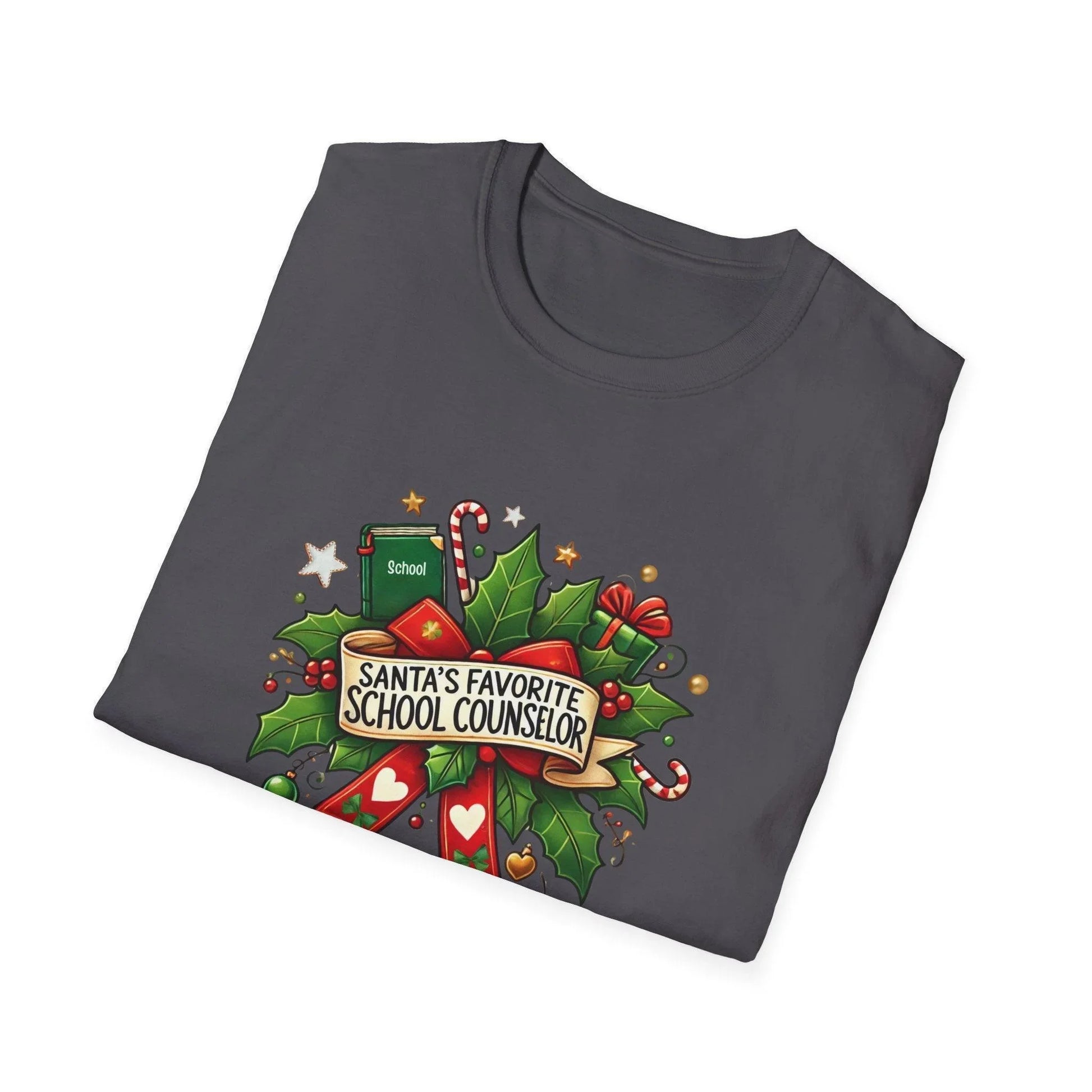 Santa's Favorite School Counselor Unisex Tee 🍎🎅 - Whippie's