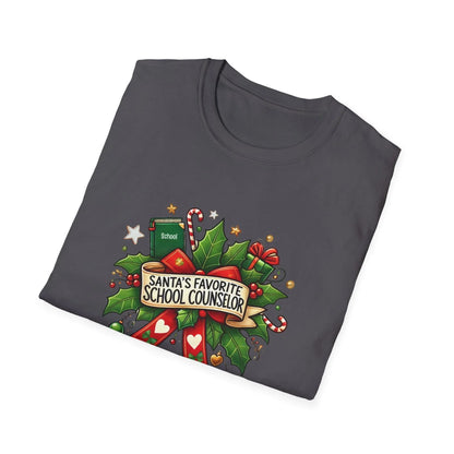 Santa's Favorite School Counselor Unisex Tee 🍎🎅 - Whippie's