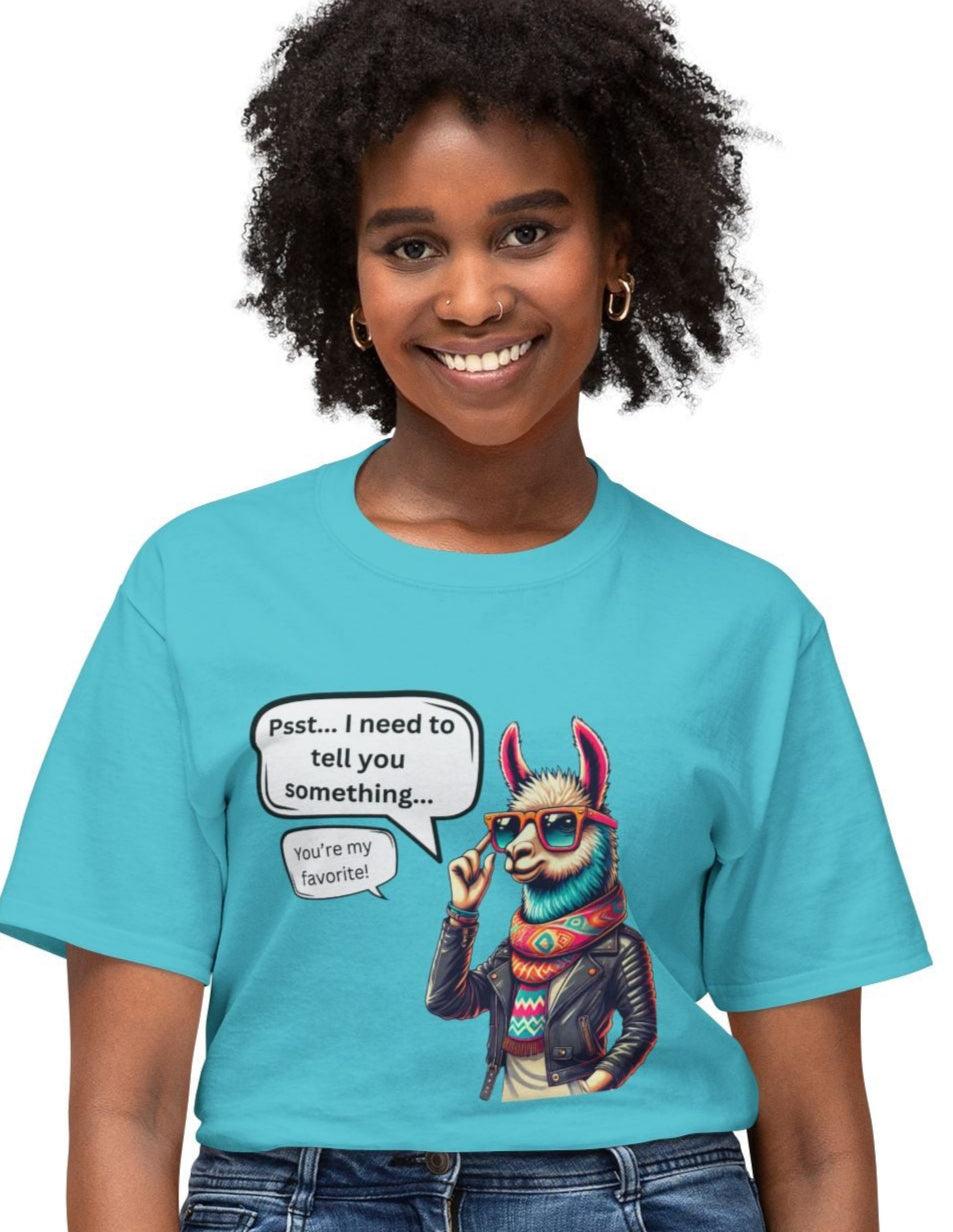 Psst... You're My Favorite! Unisex HD Cotton T-Shirt - Who's Really Their Favorite? 😉 - Whippie's