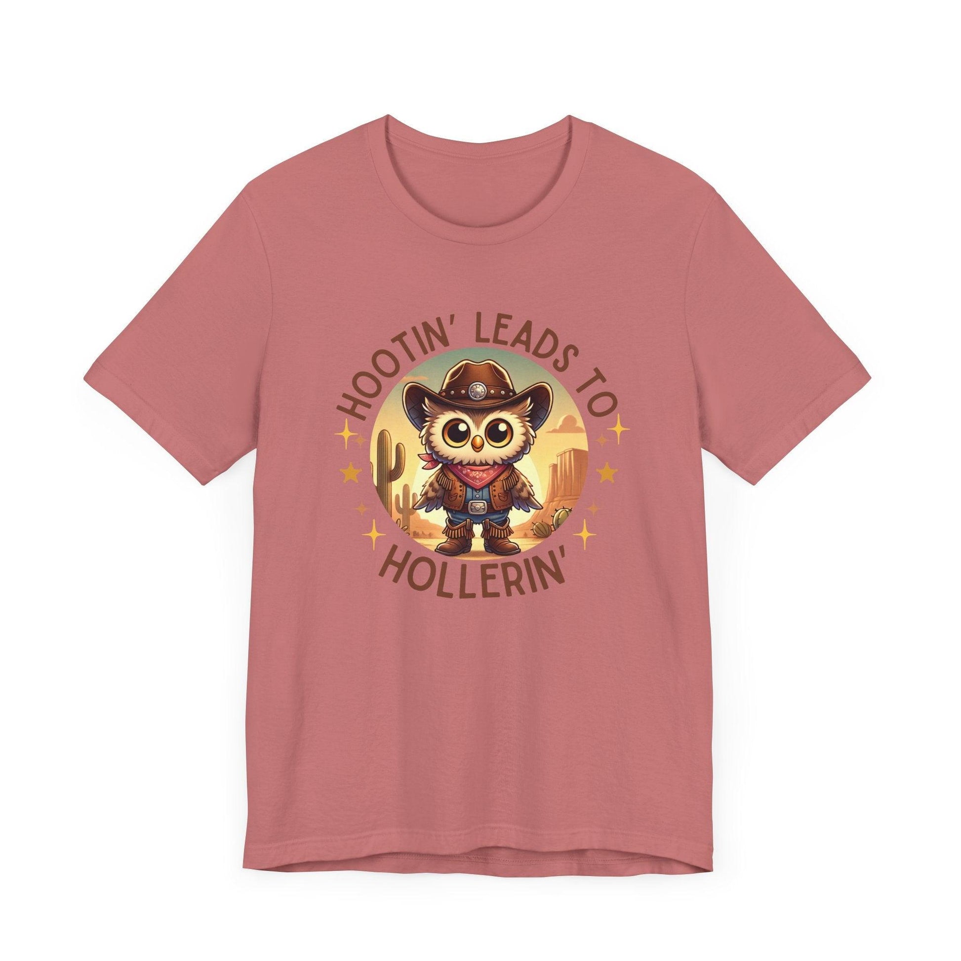 Hootin' Leads to Hollerin' - Unisex Jersey Tee - 🤠 Yeehaw! Embrace Your Inner Cowboy/Cowgirl 🤠 - Whippie's