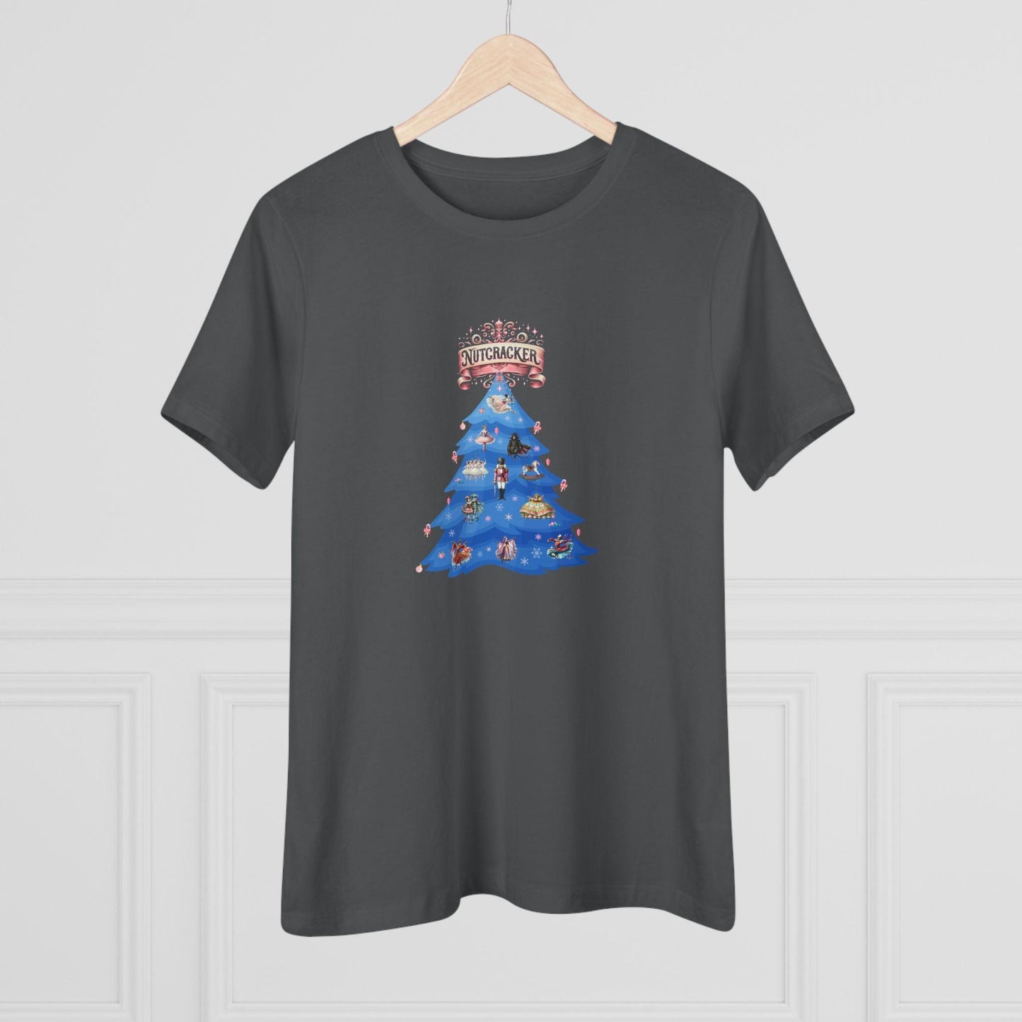 Nutcracker Christmas Tree - A Festive Affair! 🎄✨ Women's Softstyle Tee - Whippie's