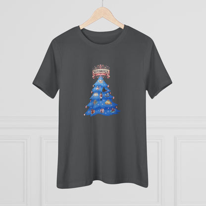 Nutcracker Christmas Tree - A Festive Affair! 🎄✨ Women's Softstyle Tee - Whippie's