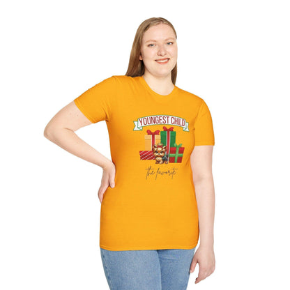 Youngest Child, The Favorite 🎁🐶 Yorkie - Unisex Tee! 🎁👑 - Whippie's