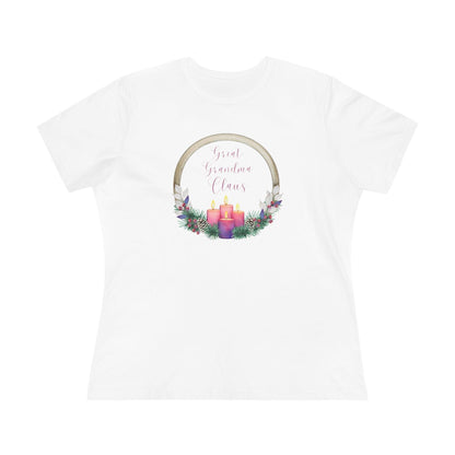 🕯️ Great Grandma Claus 👵🏼✨🎄 - Women's Softstyle Tee - Whippie's