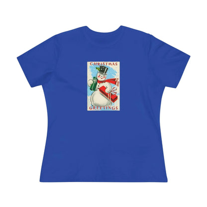 Christmas Greetings - Snowman - Women's Tee - Whippie's