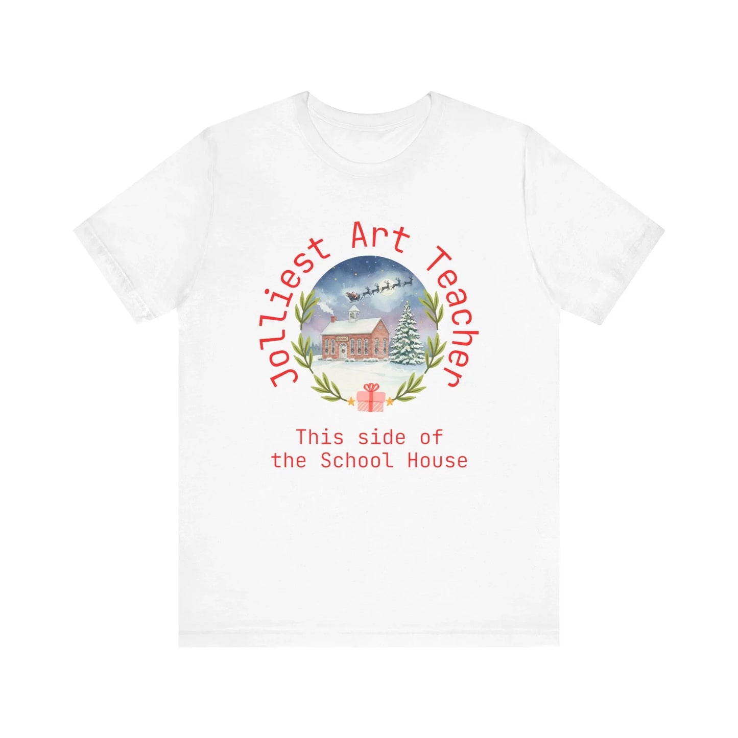 Jolliest Christmas School Tee - Personalizable Title