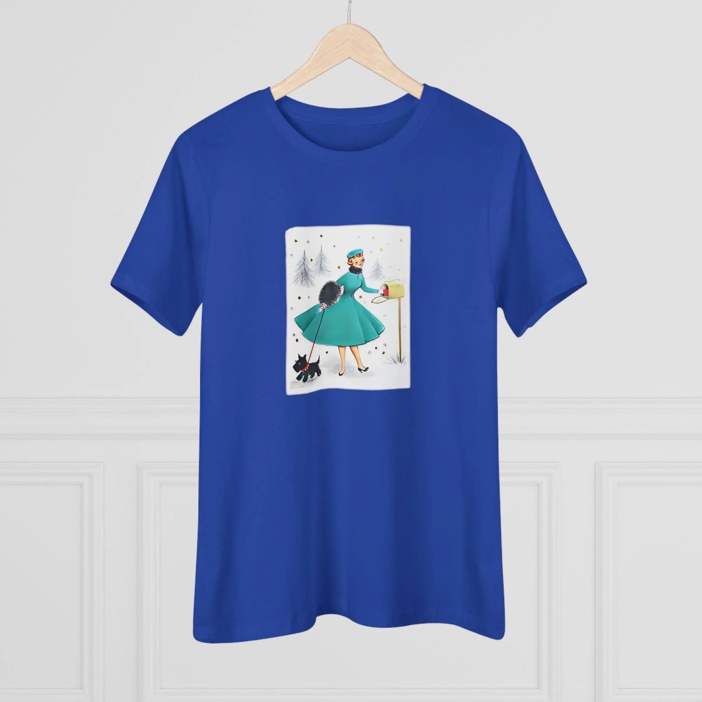 Retro Christmas Mailbox Check - Women's Softstyle Tee - Whippie's