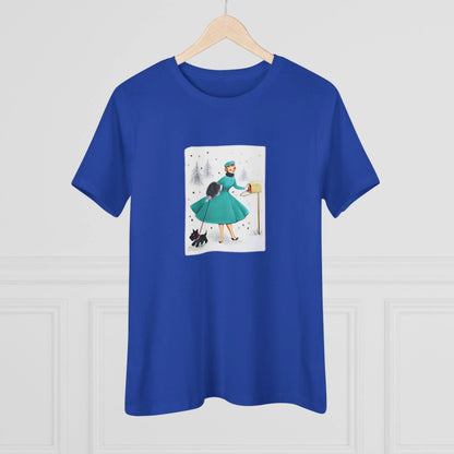 Retro Christmas Mailbox Check - Women's Softstyle Tee - Whippie's