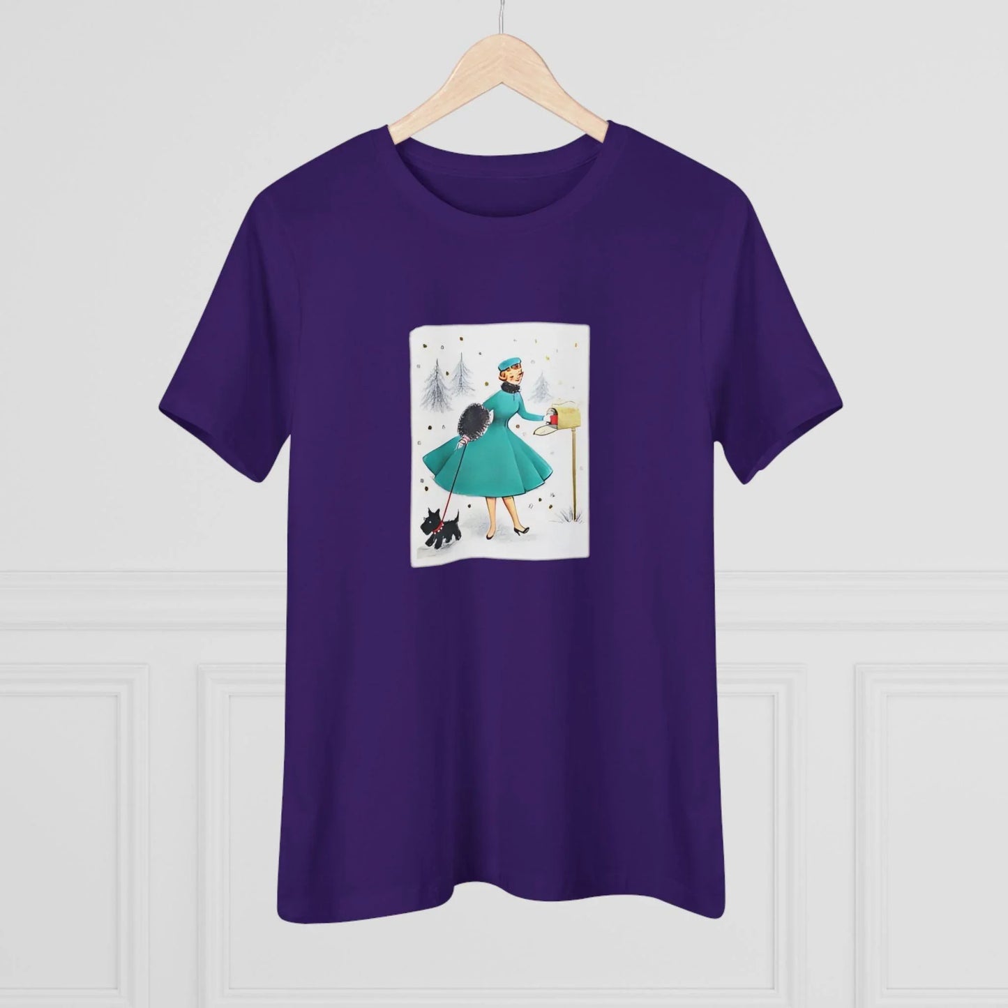 Retro Christmas Mailbox Check - Women's Softstyle Tee - Whippie's