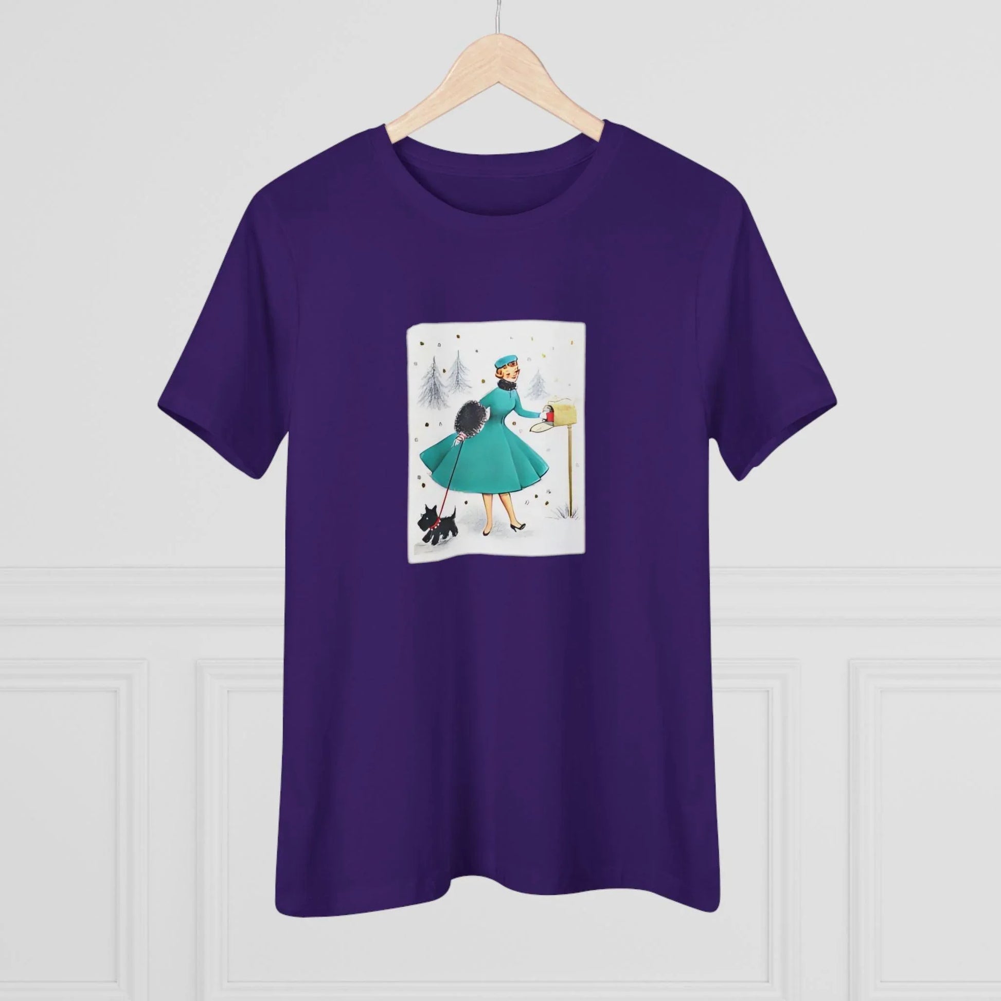 Retro Christmas Mailbox Check - Women's Softstyle Tee - Whippie's