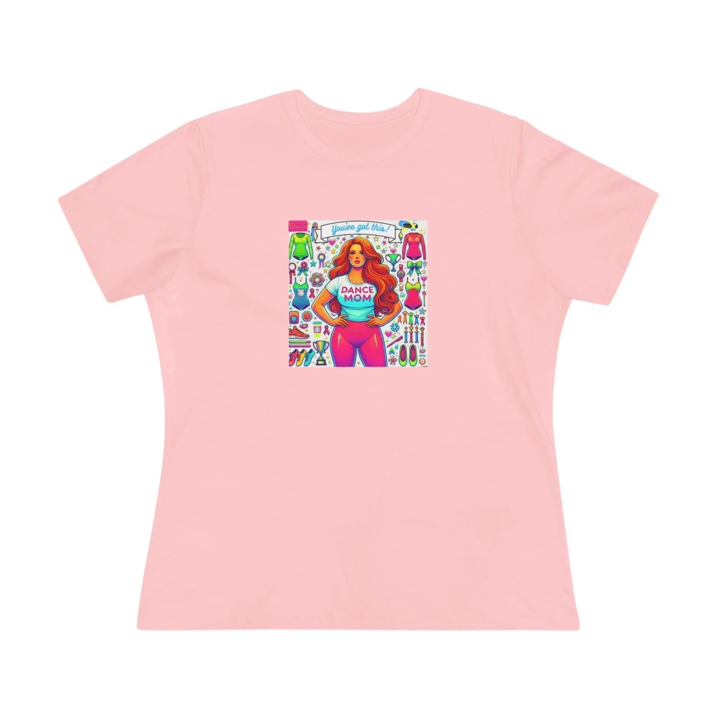 Dance Mom: You've Got This - Red Hair Mom - Curvy - Women's Softstyle Tee - Whippie's
