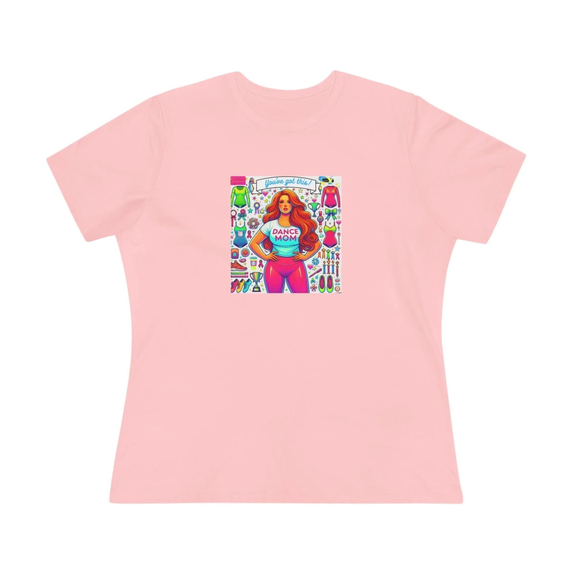 Dance Mom: You've Got This - Red Hair Mom - Curvy - Women's Softstyle Tee - Whippie's