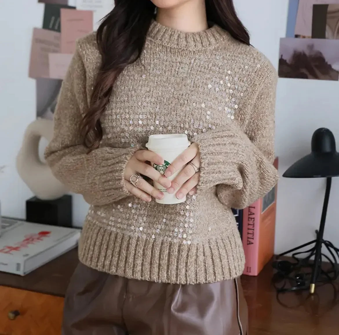 Holiday Sequin Sweater