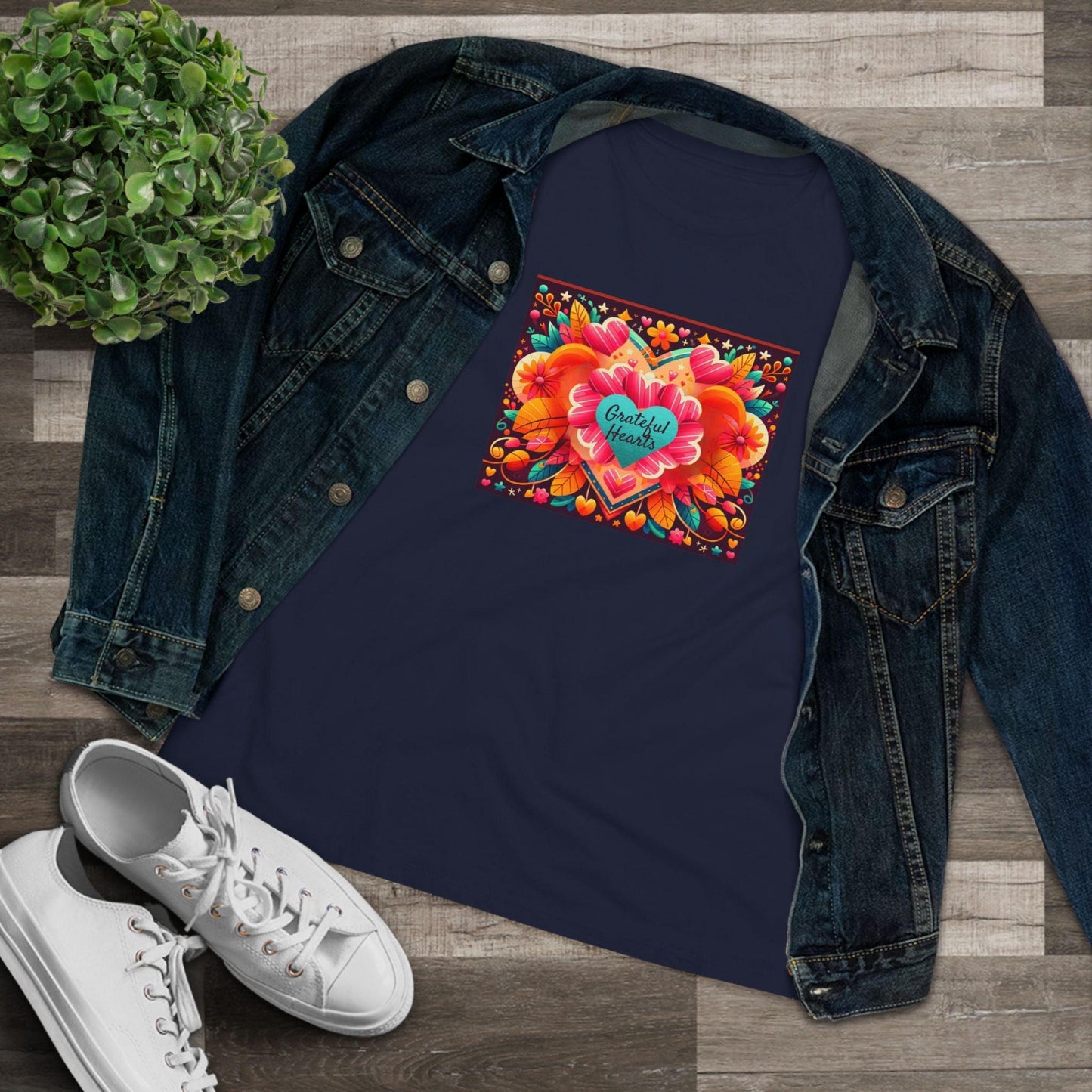 Grateful Hearts - A Celebration of Love and Gratitude 🧡💛❤️ - Women's Softstyle Tee - Whippie's