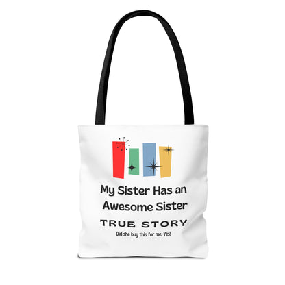 Mid-Century Awesome Sister Tote Bag | Sister Gift
