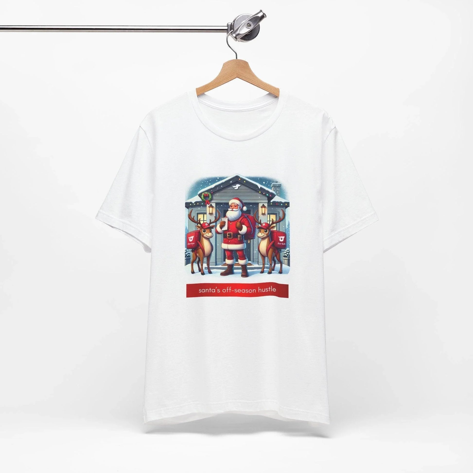 🎅 Santa's Off-Season Hustle 🍕 Unisex Tee ✨ Who knew Santa delivered more than presents? - Whippie's