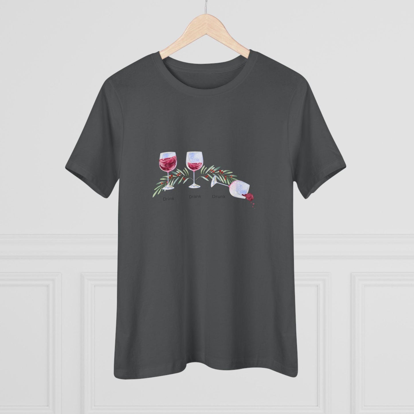 Drink, Drank, Drunk - Christmas Edition - 'Tis the Season to be Tipsy! 🍷🎄 - Women's Softstyle Tee - Whippie's
