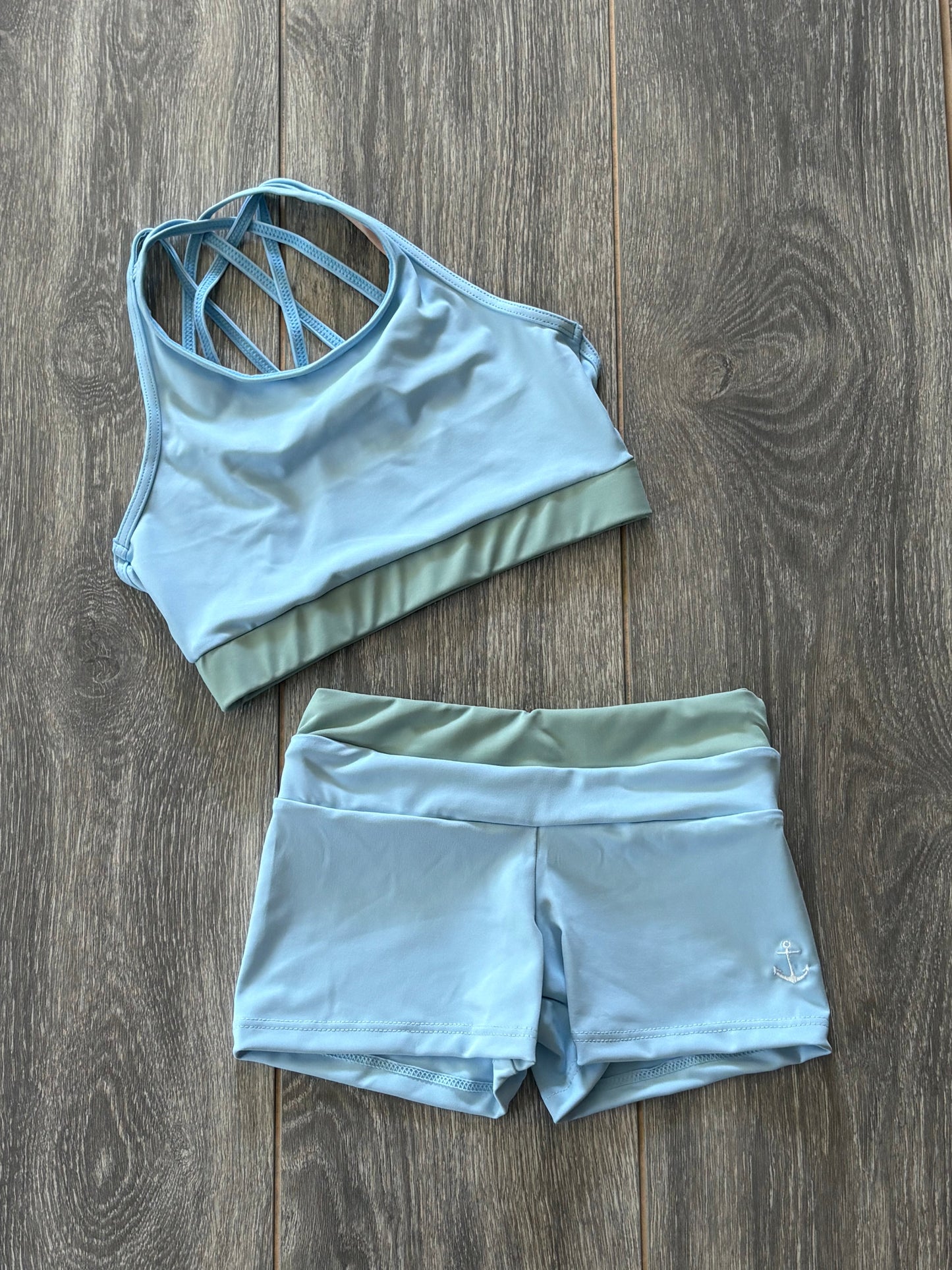 Sorrento Sea Glass Set girls dancewear set back view