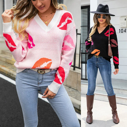 Kiss Sweater | Valentine Boutique Knit Pullover