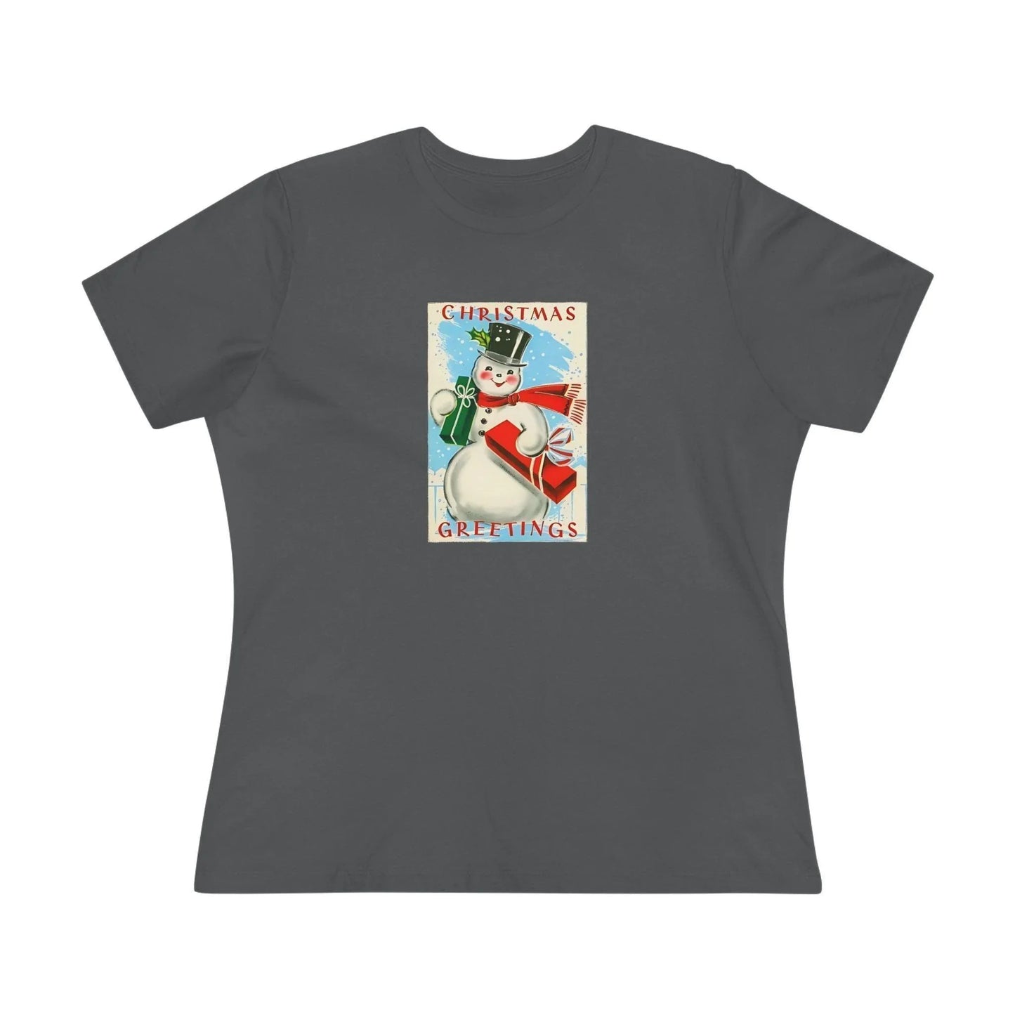 Christmas Greetings - Snowman - Women's Tee - Whippie's
