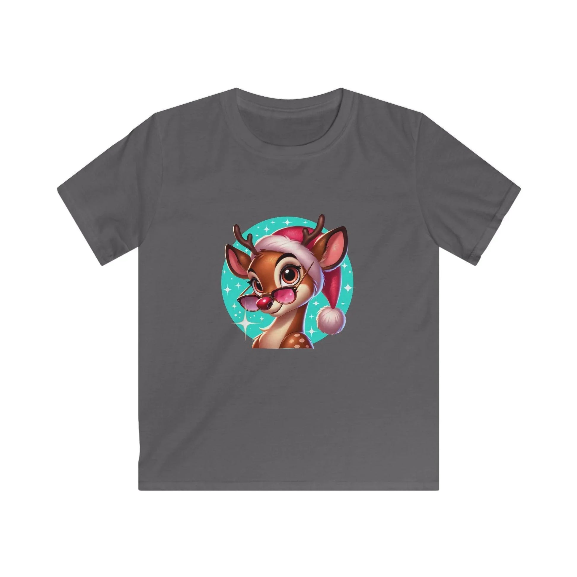 😎 Reindeer Cool 😎 Kids Softstyle Tee ✨ Stay cool this Christmas! - Whippie's