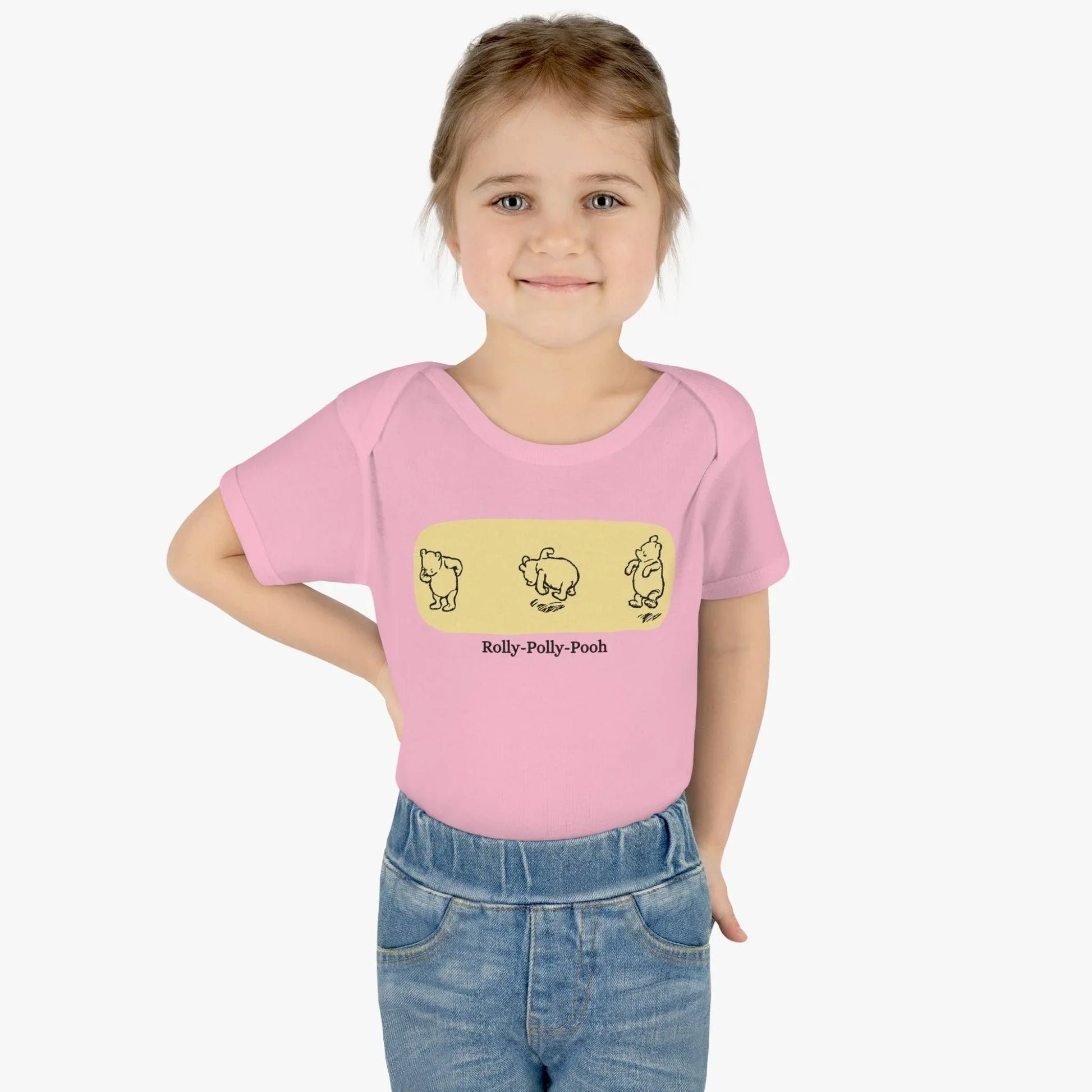🧸 Rolly-Polly Pooh Onesie 🍯 Unisex Onesie ✨ A classic tale for a cuddly baby! - Whippie's