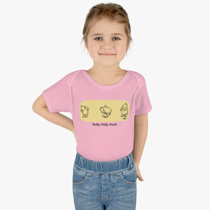 🧸 Rolly-Polly Pooh Onesie 🍯 Unisex Onesie ✨ A classic tale for a cuddly baby! - Whippie's