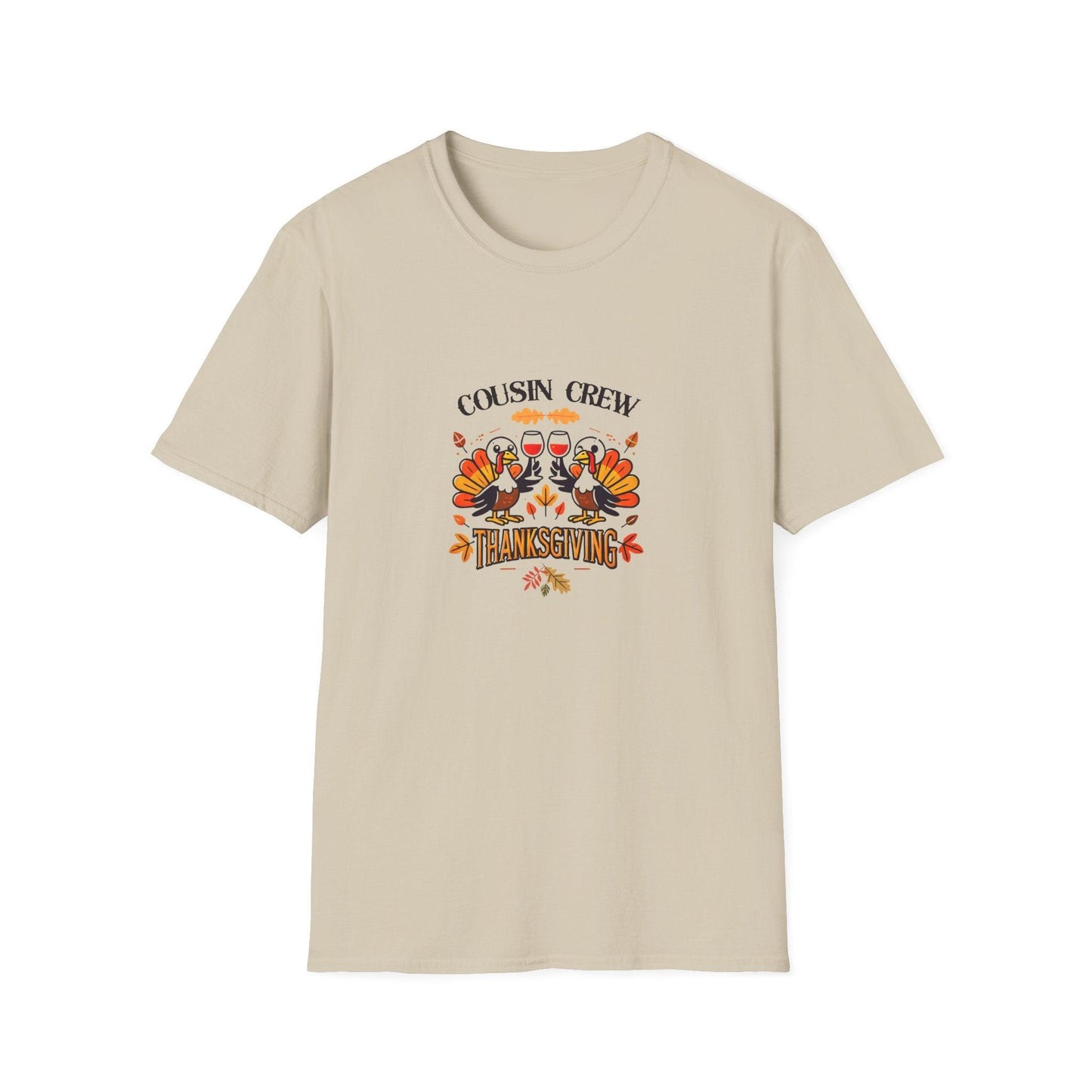 Thanksgiving Cousin Crew - Cheers to the Crew! 🦃🥂🍁 Unisex T-Shirt - Whippie's