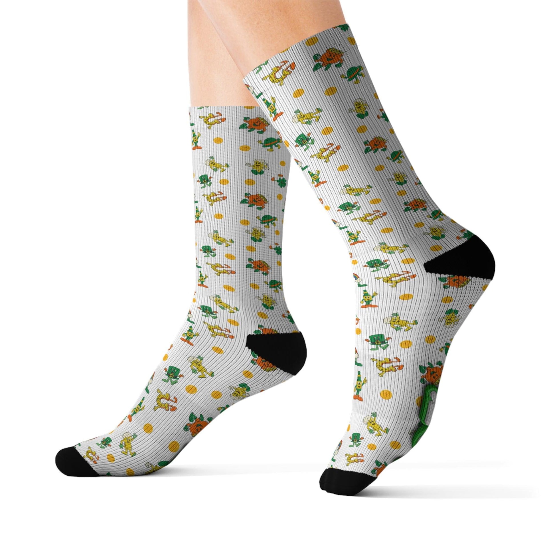 Lucky Charm St. Patrick's Day Socks - Step into Luck! 🍀🌈💰 - Whippie's