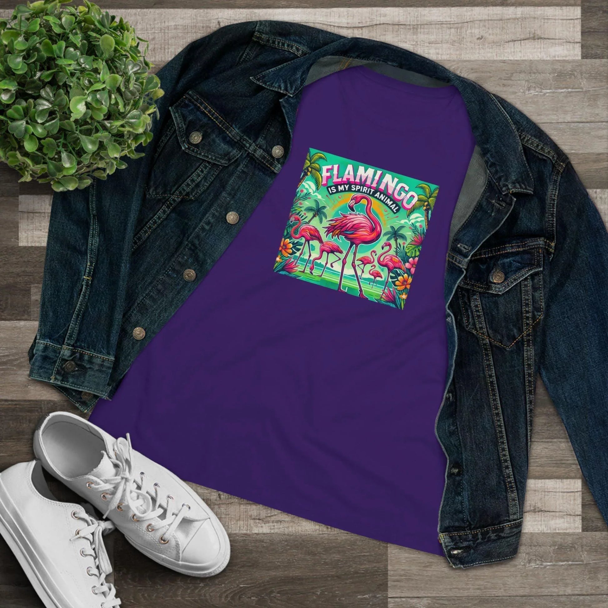 Flamingo is My Spirit Animal - Women's Softstyle Tee - Whippie's
