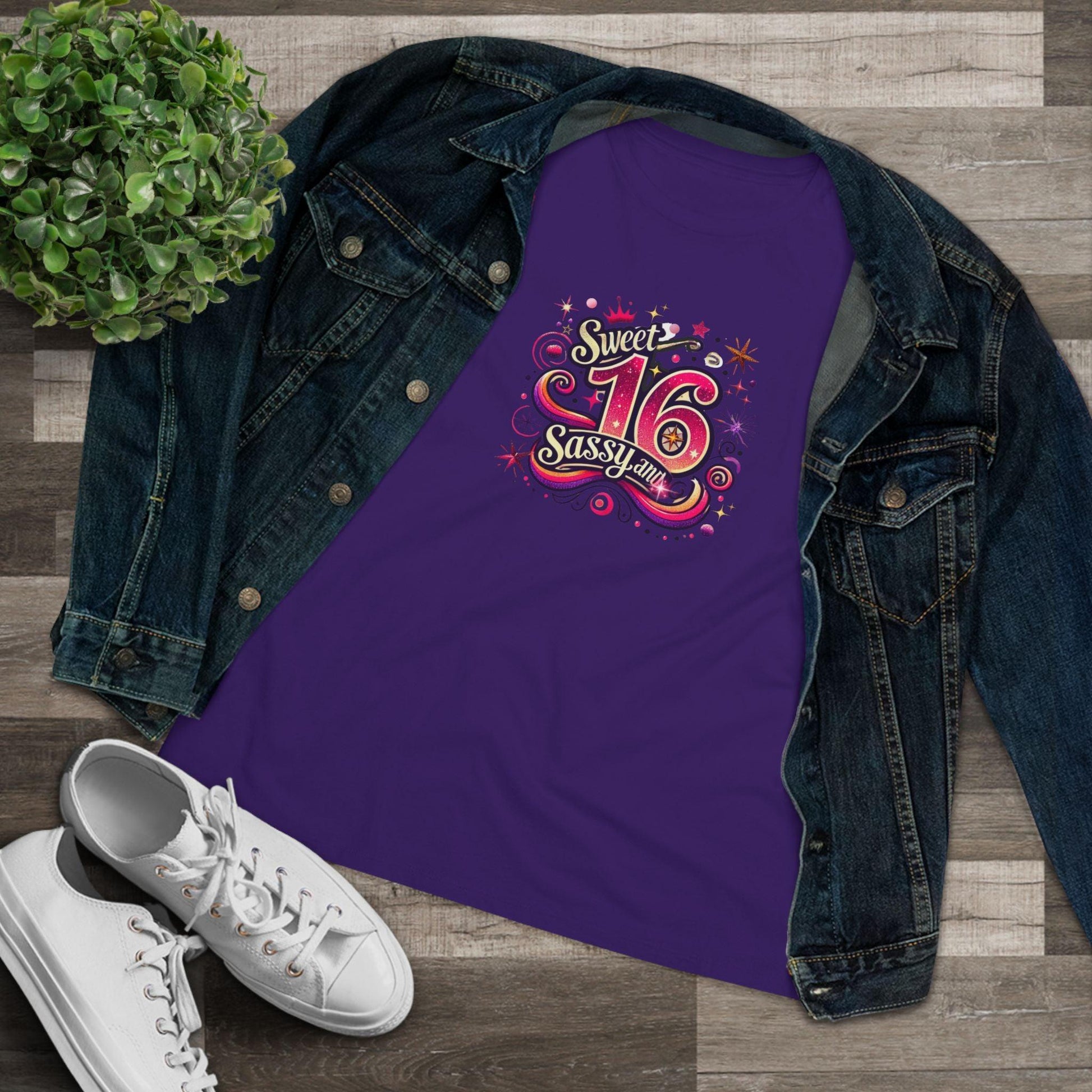 Sweet, Sassy, and 16 - Celebrate in Style! 🎉 - Women's Softstyle Tee - Whippie's