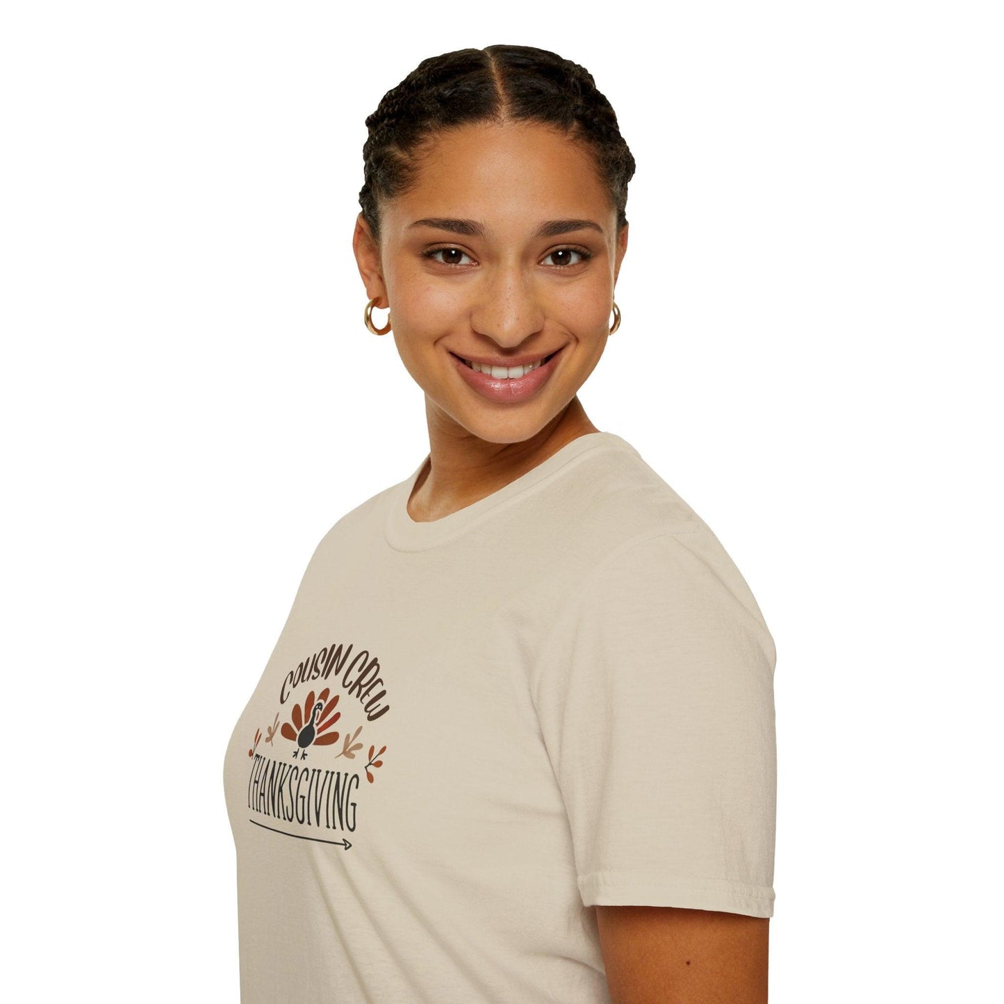 Thanksgiving Cousin Crew - Gobble 'Til You Wobble with Your Favorite Cousins! 🦃🍁 Unisex T-Shirt - Whippie's