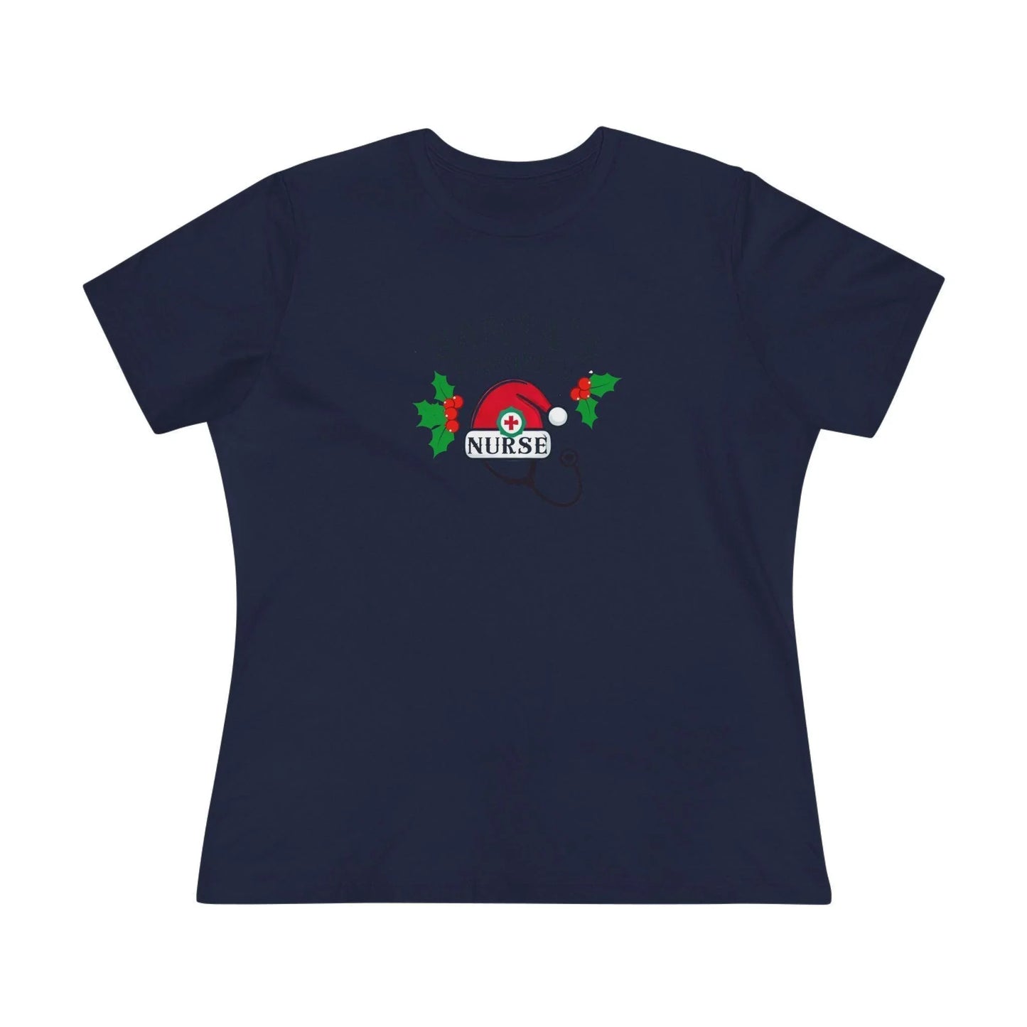 Santa's Favorite Nurse 🎅⚕️ - Stetoscope and Santa Hat 🎁🎄 - Women's Softstyle Tee - Whippie's