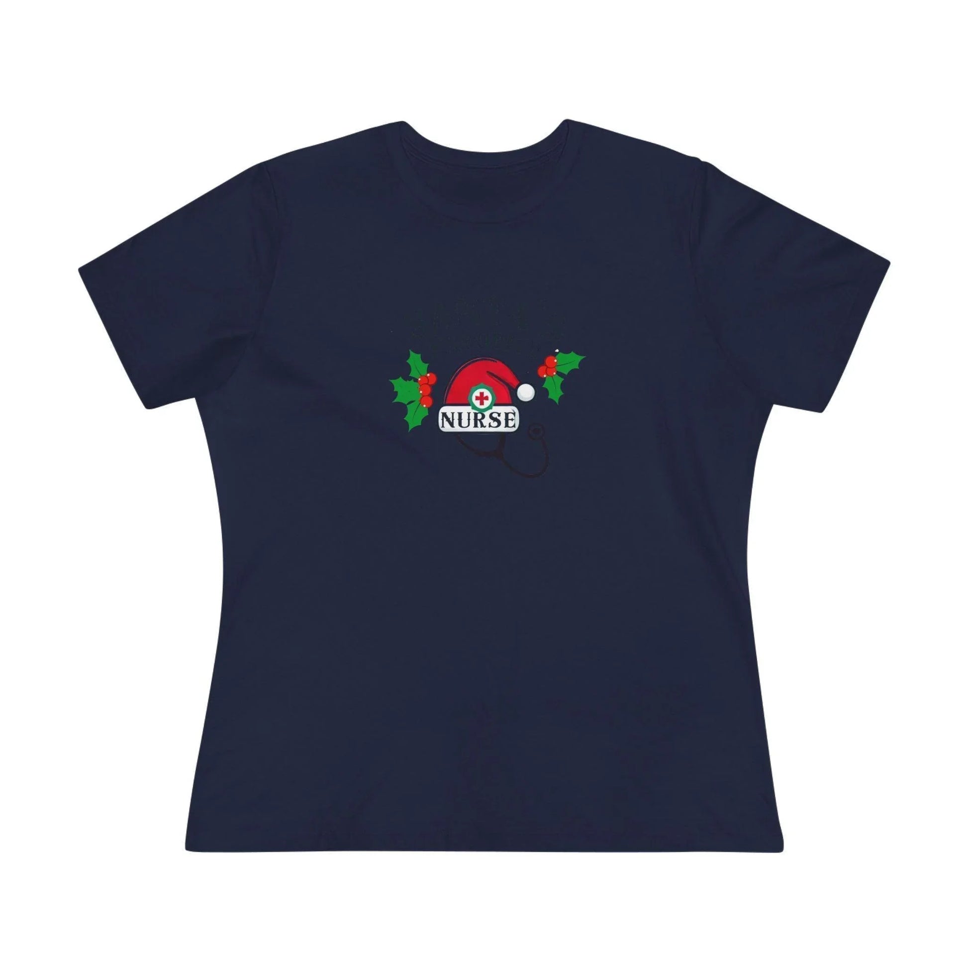Santa's Favorite Nurse 🎅⚕️ - Stetoscope and Santa Hat 🎁🎄 - Women's Softstyle Tee - Whippie's