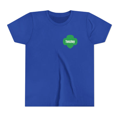 Personalized Girl Scout Trefoil Troop Tee | Girls Lead the Way -Youth